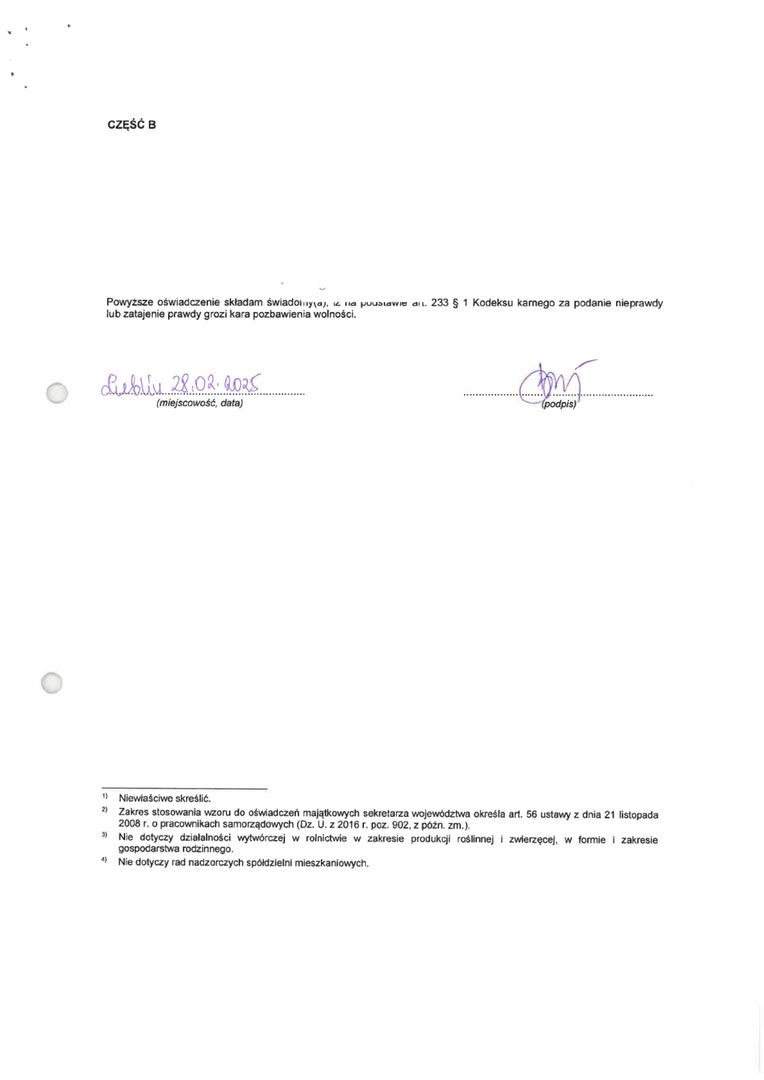 Oświadczenie majątkowe Beaty Mazurek