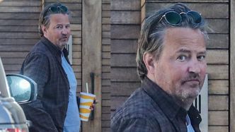 Szczuplejszy i wypoczęty Matthew Perry szykuje się do lunchu w towarzystwie tajemniczej brunetki (ZDJĘCIA)