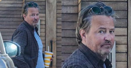 Szczuplejszy i wypoczęty Matthew Perry szykuje się do lunchu w towarzystwie tajemniczej brunetki (ZDJĘCIA)
