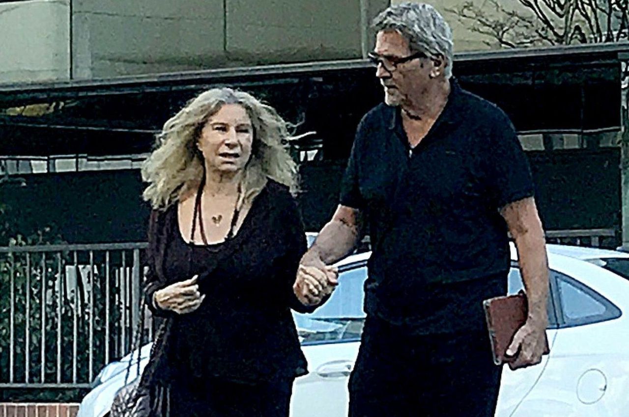 Barbra Streisand and her husband were photographed by paparazzi on her 80th birthday.