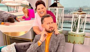 "Dzień Dobry TVN": Prokop i Olejnik walczyli na wizji. Efekt? Dziennikarz postękał i padł