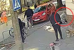Atak nożownika w Poznaniu. Kamera nagrała reakcję ludzi