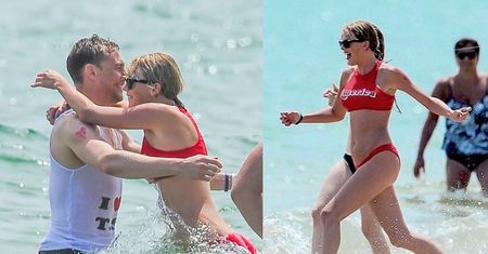 Swift i Hiddleston przytulają się w morzu (ZDJĘCIA)