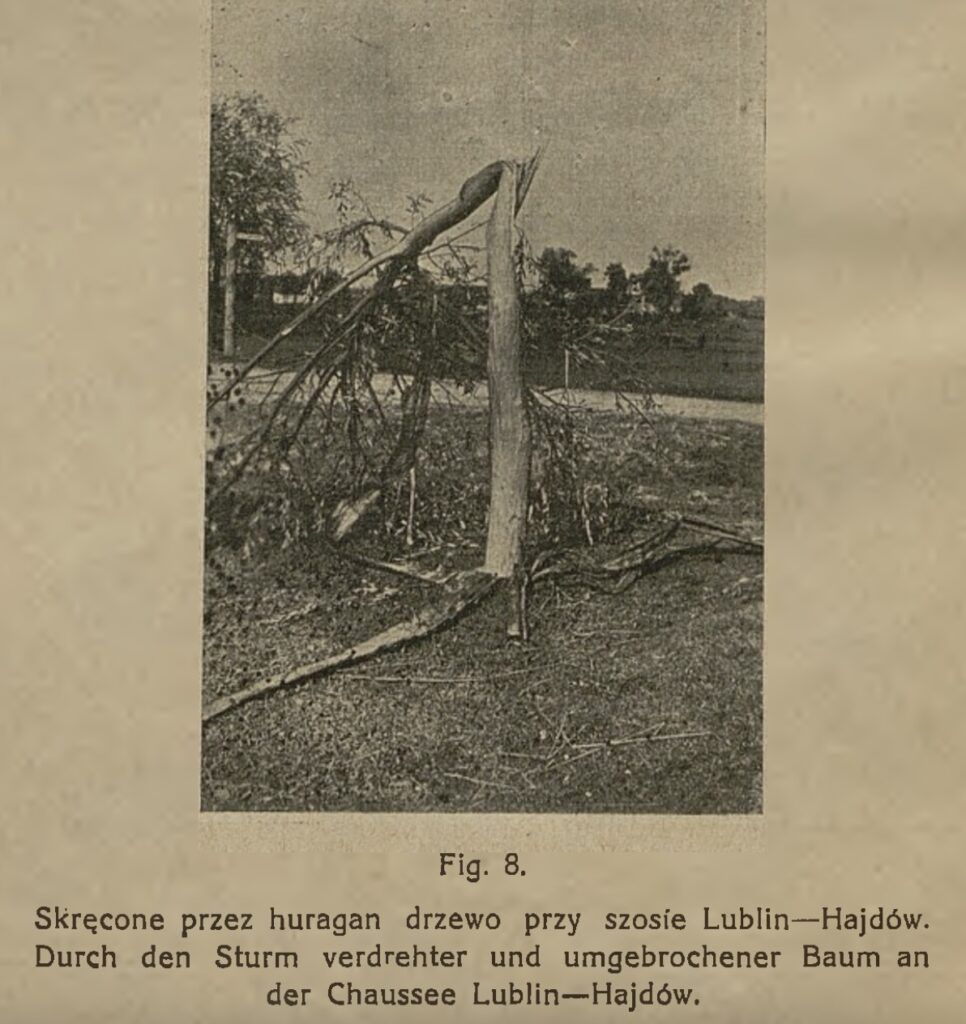  Skutki trąby powietrznej w Lublinie, 1931