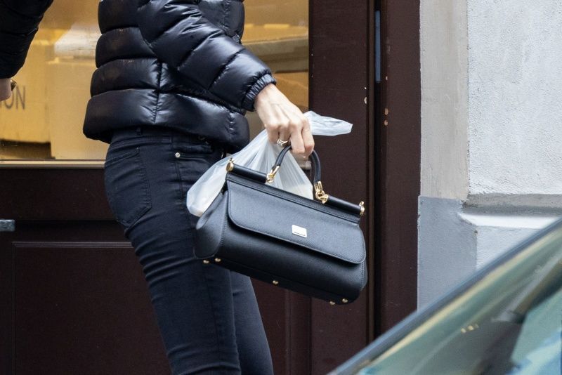 Magdalena Ogórek z córką Magdą na zakupach