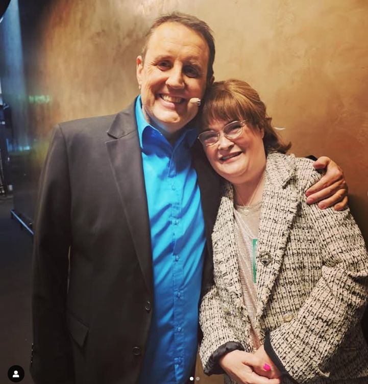 Susan Boyle i Peter Kay (2023 rok)