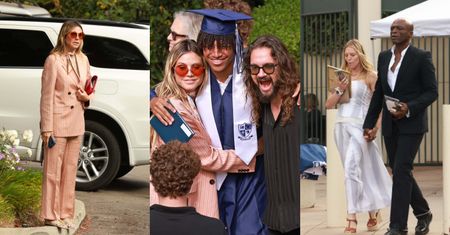 RZADKI WIDOK. Heidi Klum sfotografowana z dziećmi będącymi owocem małżeństwa z Sealem. Były ukochany też wpadł na rozdanie dyplomów (ZDJĘCIA)