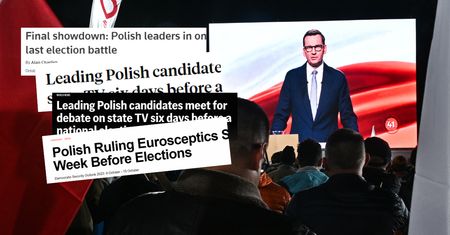 Światowe media o debacie w TVP: "farsa". Zauważyli nieobecność Kaczyńskiego