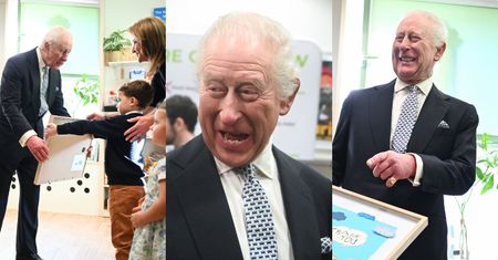 Król Karol III otrzymał uroczy prezent od krakowskich przedszkolaków. Uchwycono reakcję monarchy
