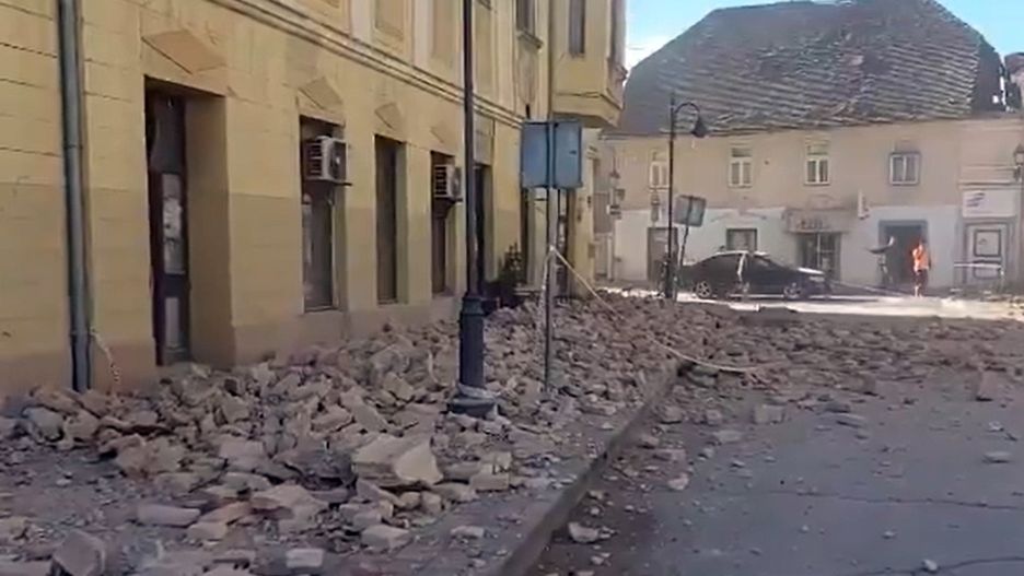 Chorwacja. Trzęsienie ziemi o magnitudzie 6,4. Epicentrum koło Zagrzebia
