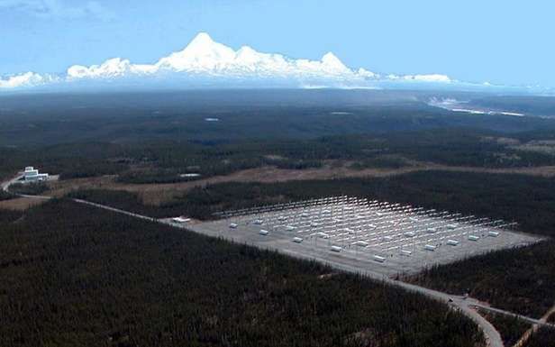 Kompleks anten HAARP w bazie Gakona na Alasce