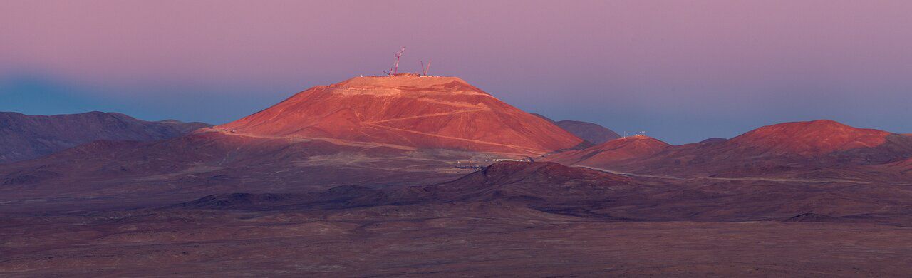 The summit of Cerro Armazones after the top was blasted for the construction of ELT.