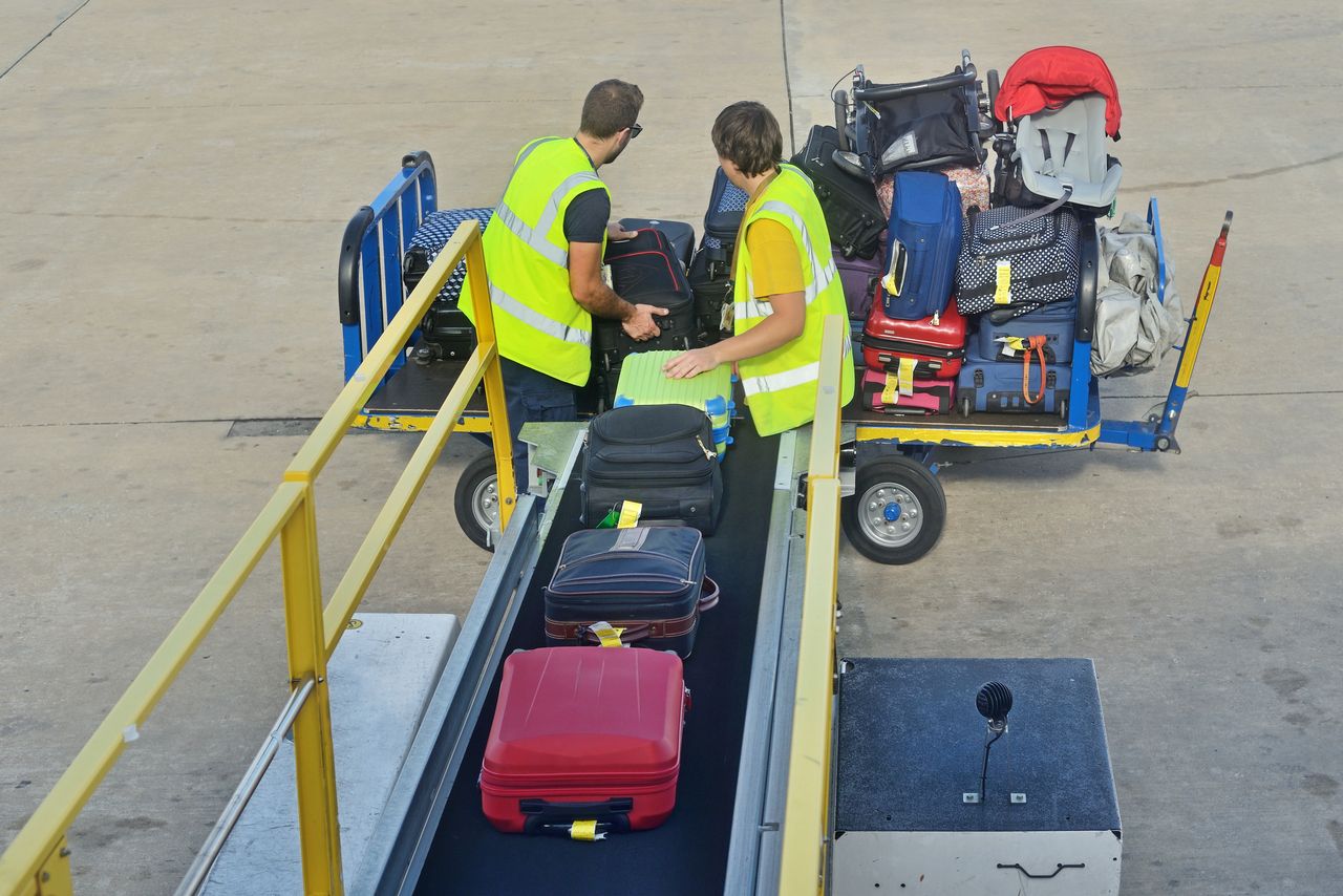 The passenger is worried that by checking in luggage, we lose control over it.