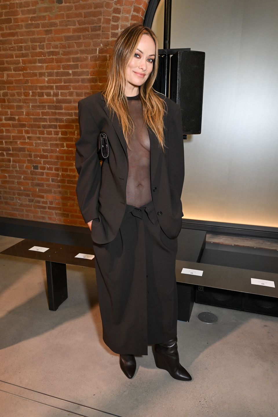 Olivia Wilde na pokazie mody