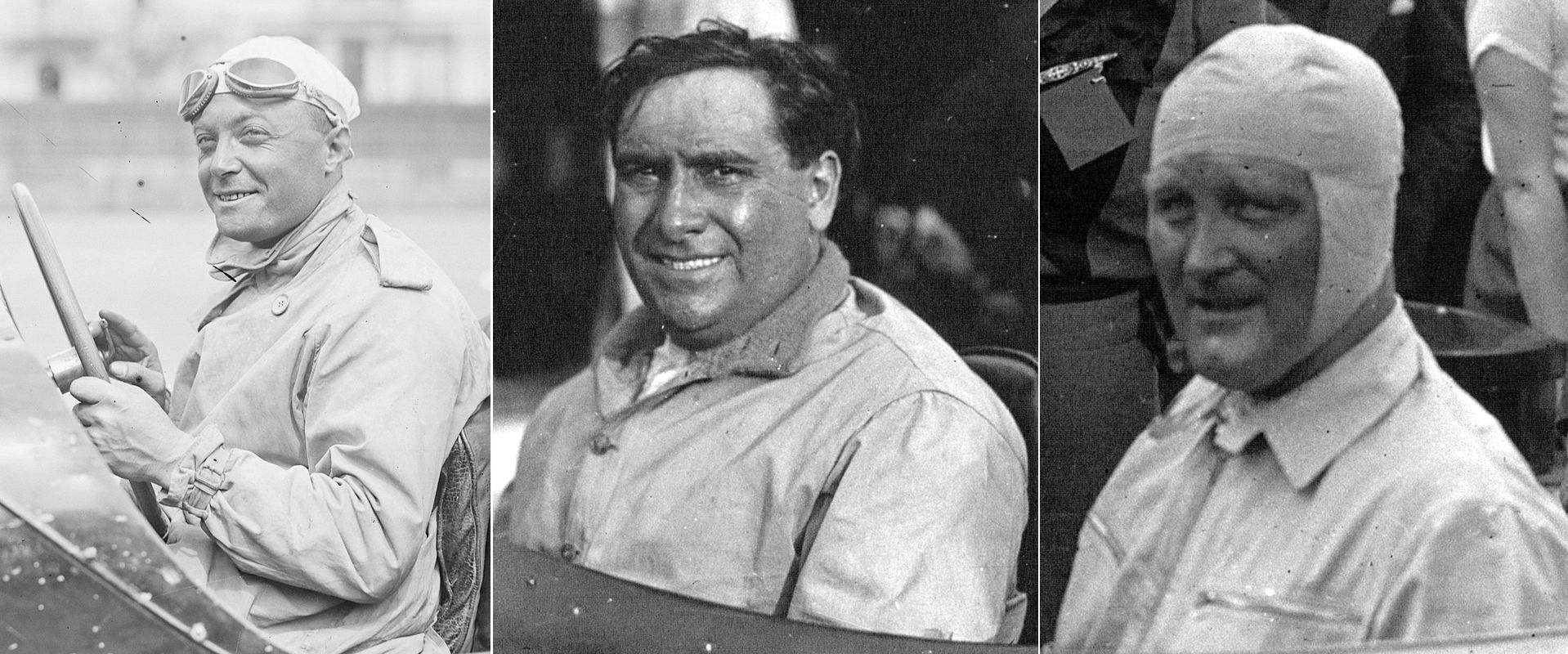 Od lewej: Baconin Borzacchini, Giuseppe Campari, Stanisław Czaykowski