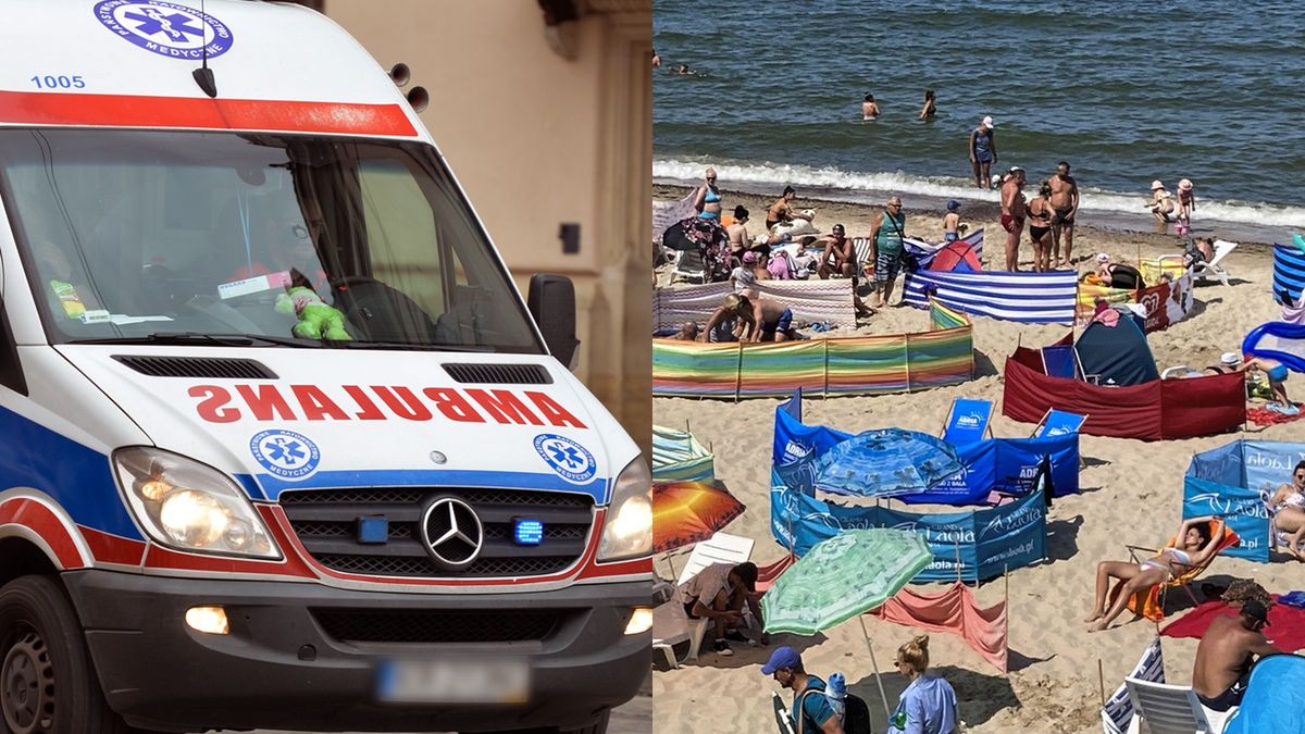 Tragedia na plaży w Stegnie. Służby nie dotarły na czas do poszkodowanego z powodu parawanów