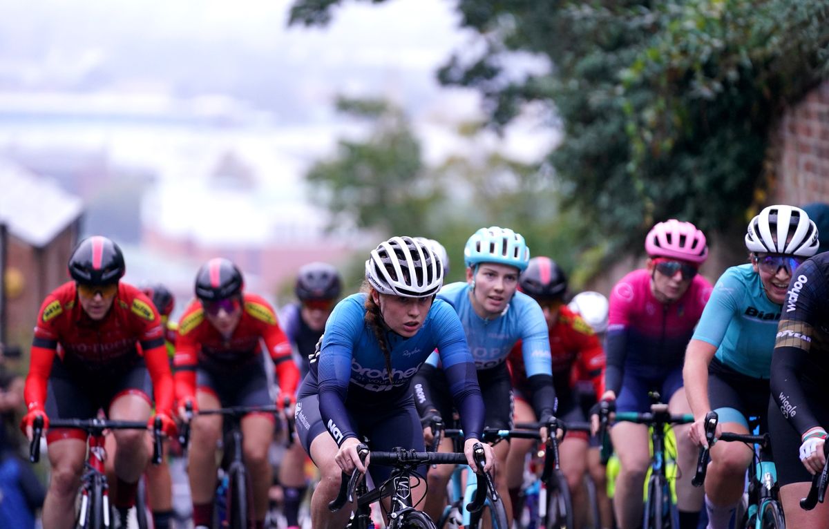 Team LDN ? Brother UK's Lucy Lee in action during the Women's Road Race during the British Cycling National Championships Road Race through Lincoln. Picture date: Sunday October 17, 2021. (Photo by Tim Goode/PA Images via Getty Images)