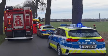 Tragedia na drodze Złotów - Stawnica. Nie żyje kierowca osobówki