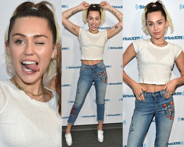 "Normalna" Miley Cyrus pokazuje język