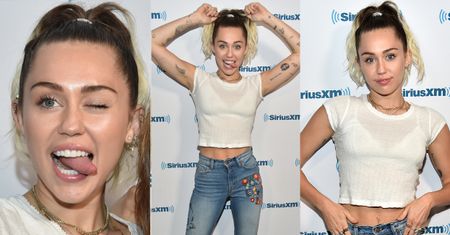 "Normalna" Miley Cyrus pokazuje język
