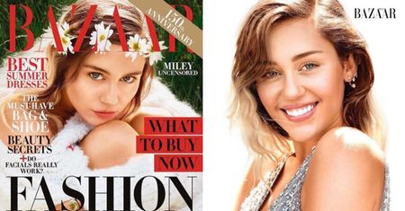 "Normalna" Miley Cyrus pozuje z wiankiem na głowie