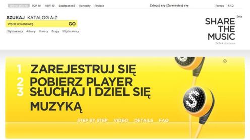 ShareTheMusic - słuchaj muzyki bez łamania prawa 1