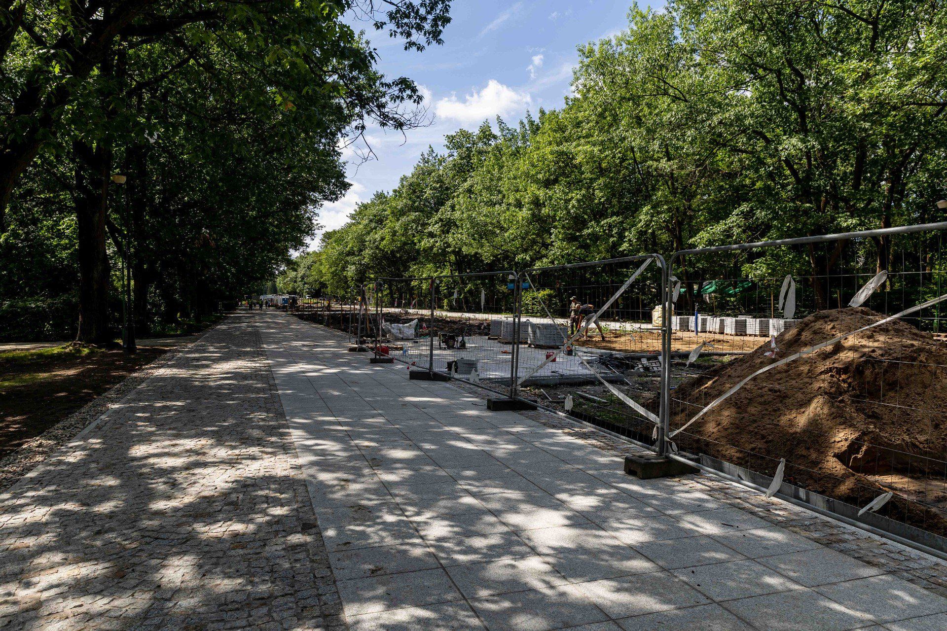 Postępują dalsze prace przy rewitalizacji Parku Planty