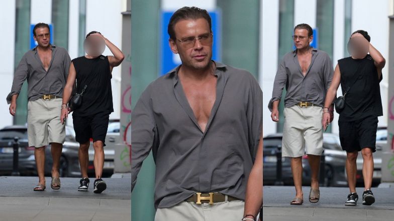 Dawid Woliński wcina jagodziankę na mieście