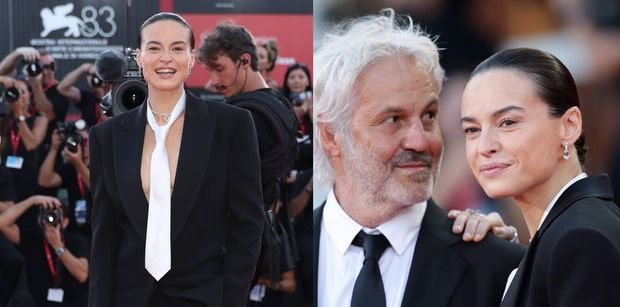Kasia Smutniak przyciąga spojrzenia na Festiwalu Filmowym w Wenecji. Pozowała w ŚMIAŁEJ kreacji u boku wybranka (ZDJĘCIA)