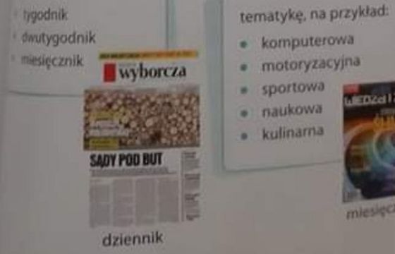 Dziennikarz „Gazety Polskiej Codziennie” wytyka, że  po 6 latach rządów PiS w podręczniku pojawia się „Gazeta Wyborcza”