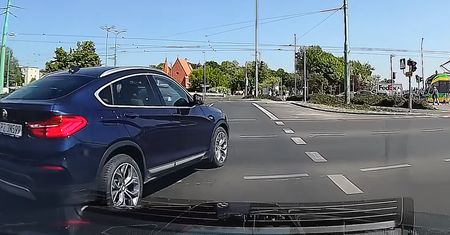 Zajechał drogę, bo robił tak od zawsze. Wszystko nagrała kamerka