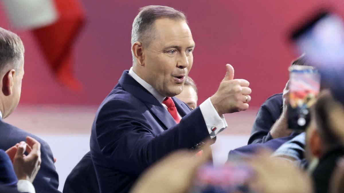 Konwencja programowa Karola Nawrockiego02.03.2025 Warszawa. Konwencja programowa Karola Nawrockiego. Fot. Andrzej Iwanczuk /REPORTERn/z: Karol NawrockiAndrzej Iwanczuk/REPORTER