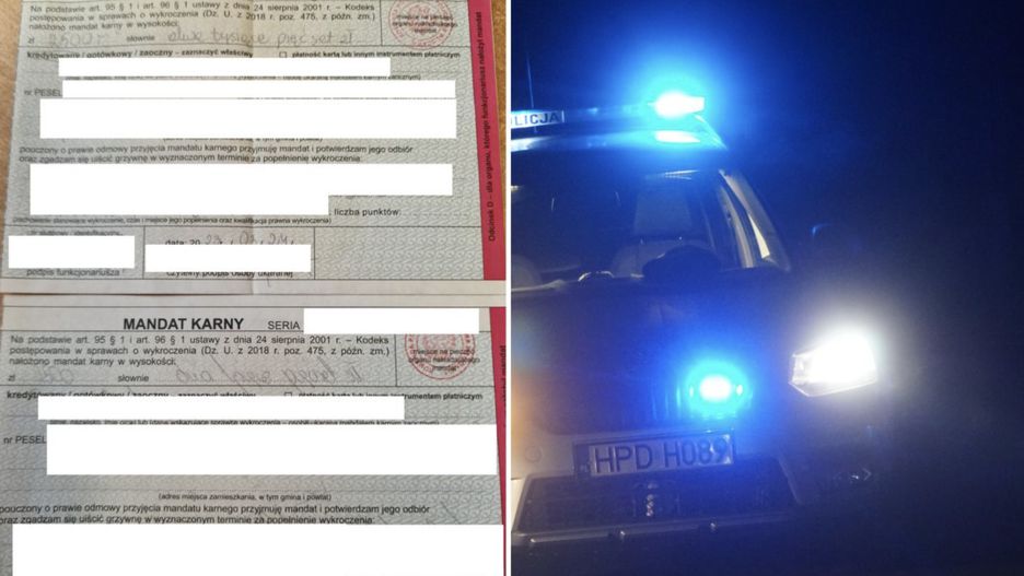 22-letni rowerzysta dwukrotnie wpadł na policyjny patrol. Rezultat to pięć tysięcy mandatu do zapłacenia