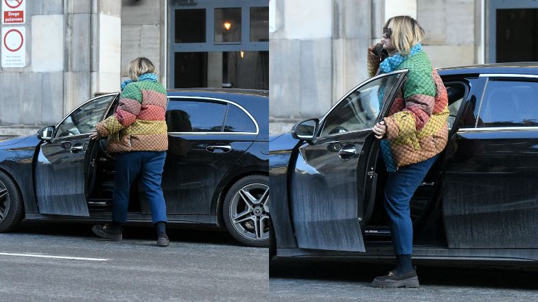 Karolina Szostak odbiera jedzenie na wynos
