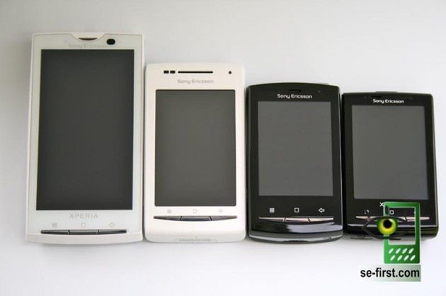 Sony Ericsson Xperia X8 vs Xperia X10, X10 mini pro i Yendo [wideo]