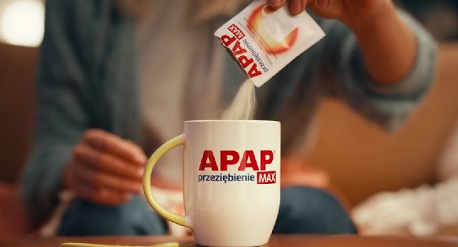 Apap pomaga "zaskoczyć przeziębienie ma maxa"
