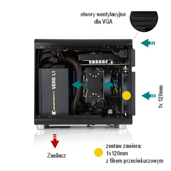 Gladius Q50 – obudowa mini-ITX idealna na salony [test] 7