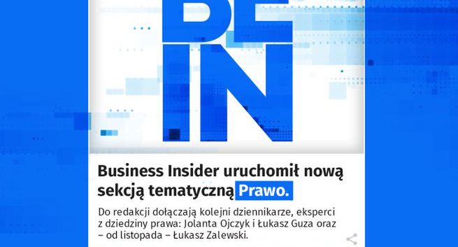 Jolanta Ojczyk i Łukasz Guza w redakcji Business Insider. Startuje sekcja "Prawo"