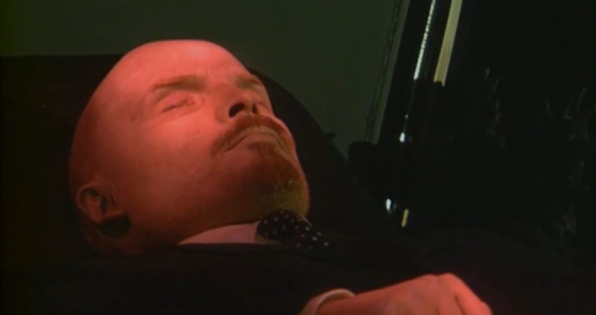 Kadr z filmu poświęconego Leninowi