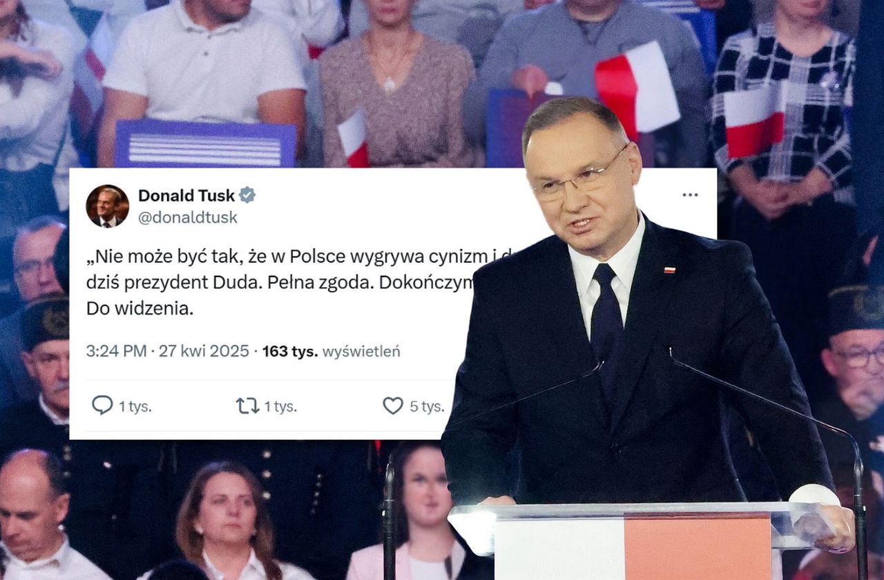 Tusk komentuje wystąpienie Dudy. "Pełna zgoda"