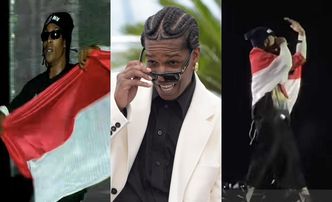 ASAP Rocky zaliczył WTOPĘ na koncercie w Warszawie. Obrócił flagę Polski i wyszło Monako: "Ale się POPISAŁ"