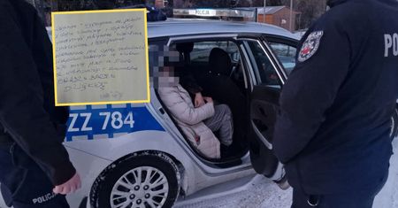 Kobieta zgubiła się w lesie. Potem wysłała list policjantom