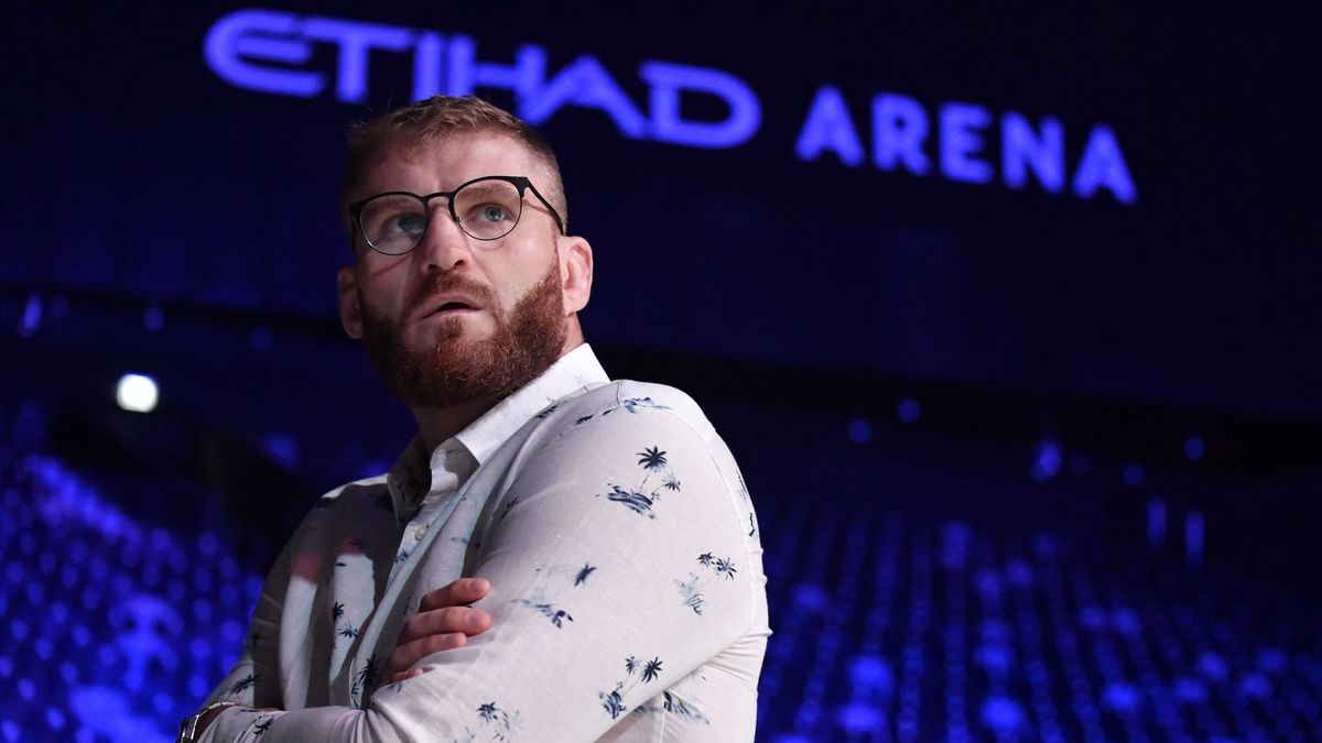 ABU DHABI, UNITED ARAB EMIRATES - OCTOBER 28: Jan Blachowicz of Poland arrives prior to the UFC 267 press conference at Etihad Arena on October 28, 2021 in Abu Dhabi, United Arab Emirates. (Photo by Mike Roach/Zuffa LLC)
