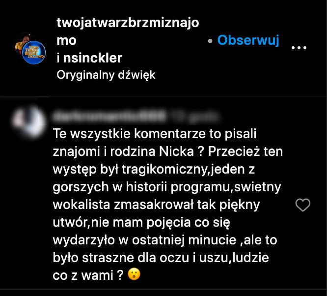 "Twoja twarz brzmi znajomo"