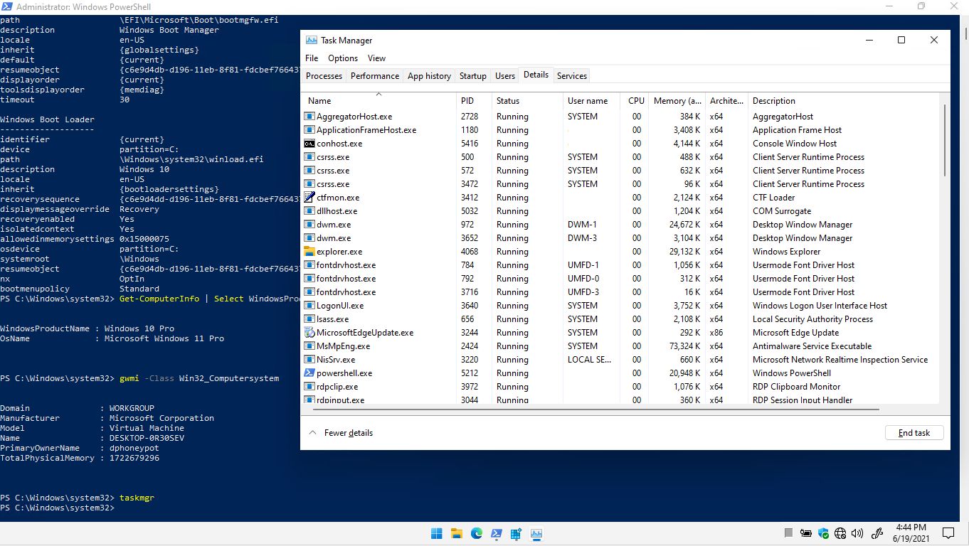 10 czy 11? Lista procesów jest identyczna. Wszystkie nowości są już w "zwykłym" Insider Preview.