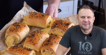 Strzelczyk pokazał, jak zrobić domowe bułeczki. Mają chrupiącą skórkę i mięciutki środek