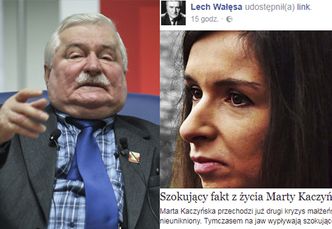 Wałęsa mści się na Marcie Kaczyńskiej za jej stryja: "Co oni przez lata wyrabiają ze mną? Ja tylko oddaję"