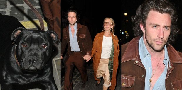Aaron Taylor-Johnson robi minki na widok paparazzi i opuszcza pub w towarzystwie STARSZEJ O 23 LATA żony (ZDJĘCIA)