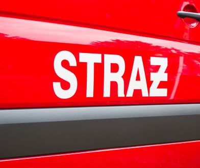 Ewakuacja szkoły w Sadlinkach na Pomorzu