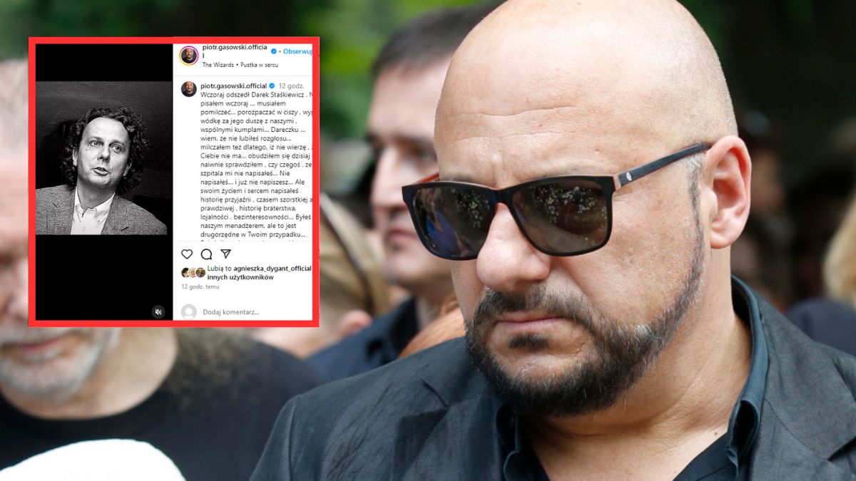 Piotr Gąsowski pożegnał zmarłego przyjaciela